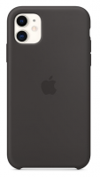 Apple iPhone 11 Back Case Silicone Black