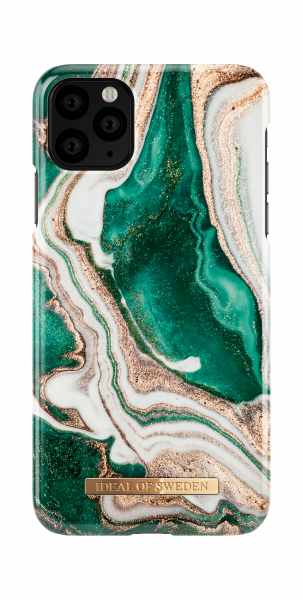iDeal of Sweden iPhone 12 Pro Max Fashion Back Case Golden Jade Marble