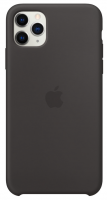 Apple iPhone 11 Pro Max Back Case Silicone Black