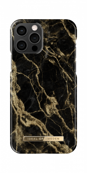 iDeal of Sweden iPhone 12 Pro Max Fashion Back Case Golden Smoke Marble
